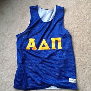 Blue ADPi jersey tank top